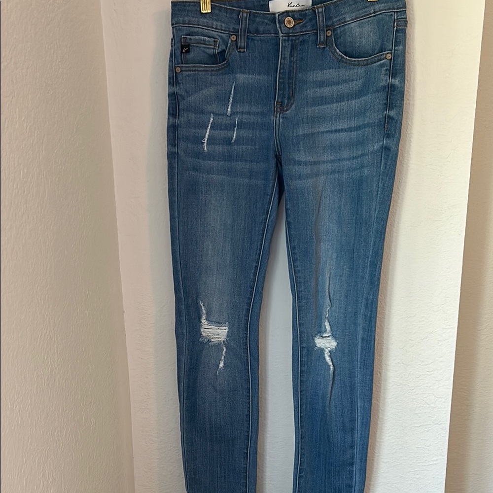KanCan Blue Distressed Skinny Jeans